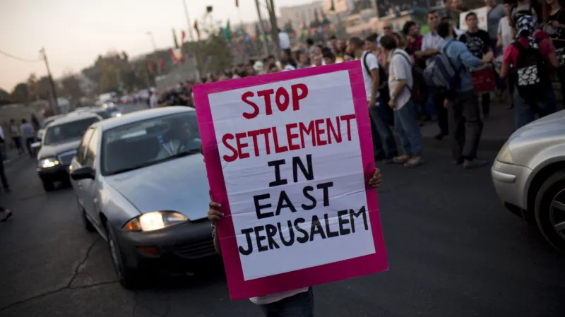 Protest proti židovským osadám
