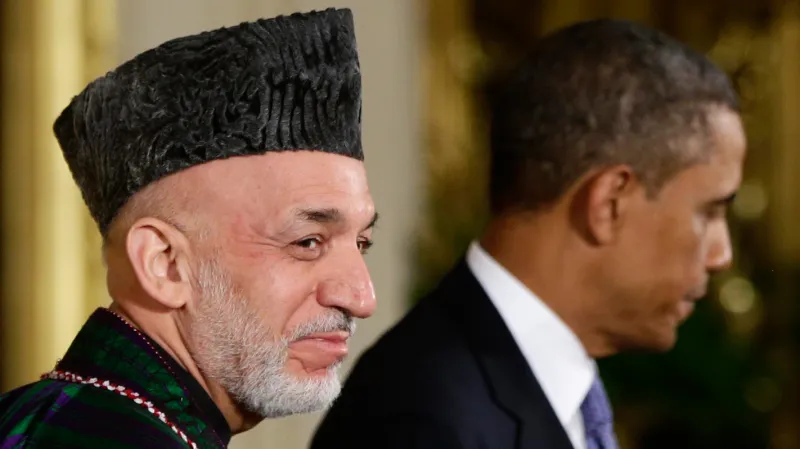 Hamíd Karzáí a Barack Obama