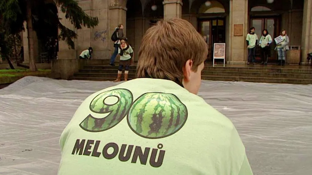 Protest studentů UK