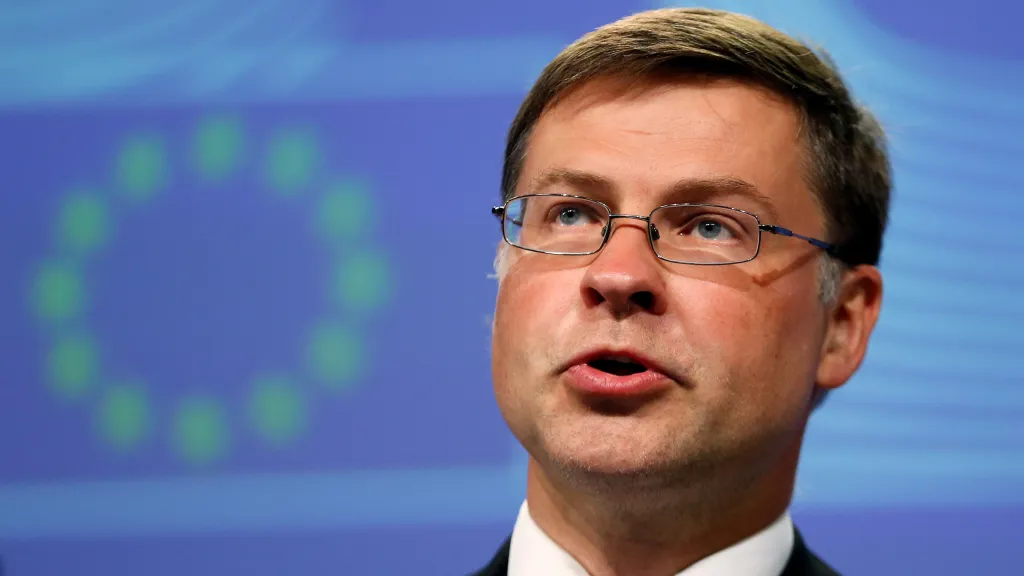 Eurokomisař Valdis Dombrovskis