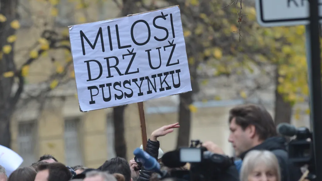 Protesty proti Zemanovi