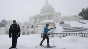 Washington pod sněhem