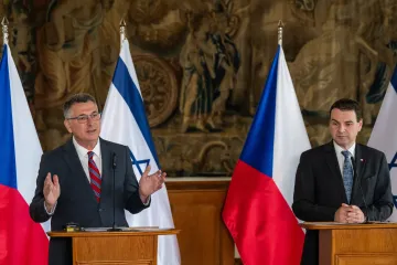 Česko nepřipustí žádné další obchodní sankce proti Izraeli, řekl Macinka po jednání se Sa'arem