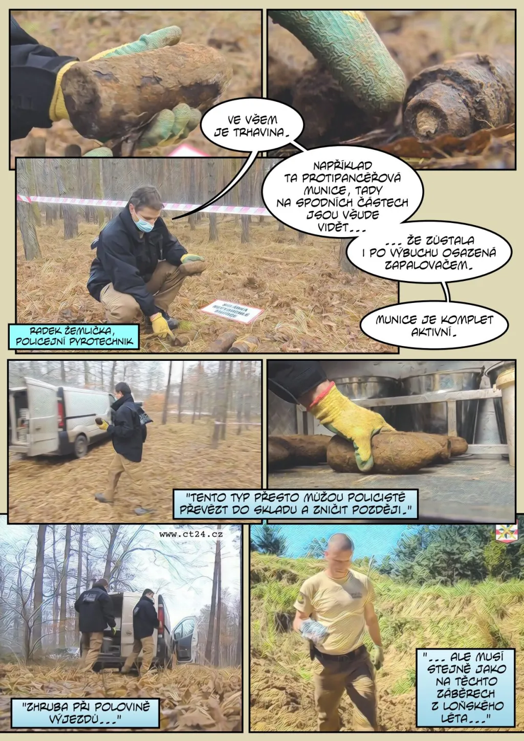 Pyrotechnici posedmé čistí Boří les
