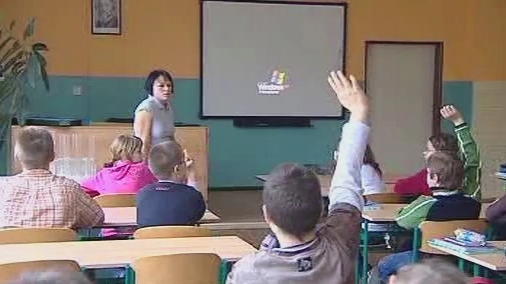 Žáci při vyučování