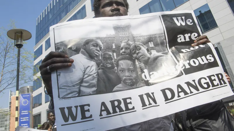 Protest před summitem o uprchlících