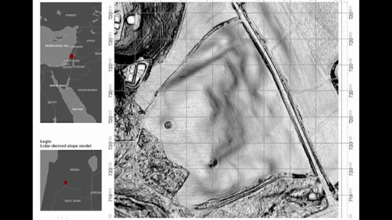 Nález římské základny v Izraeli
