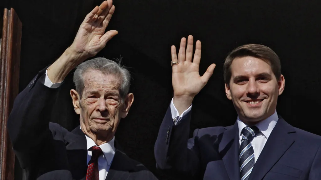 Rumunský král Michal I. a princ Nicolae