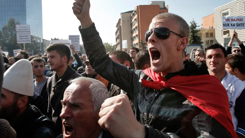 Demonstrace kosovských nacionalistů