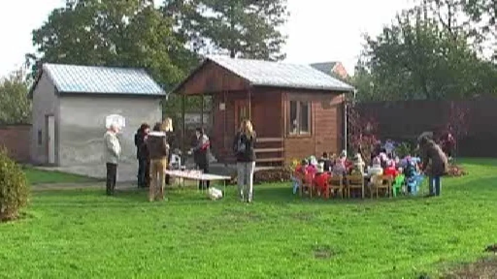 Zahrada mateřské školky v Ústíně