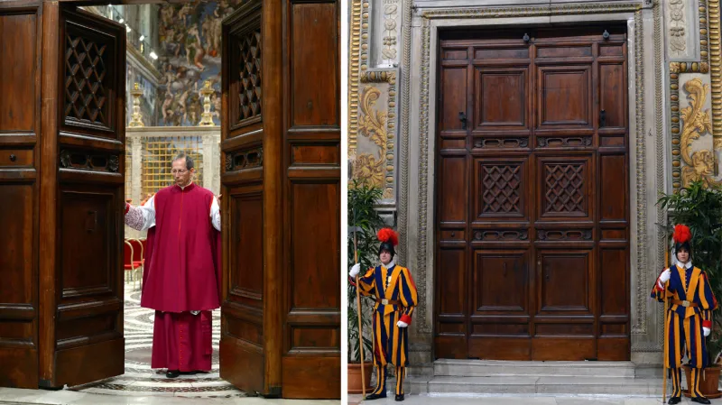 Dveře Sixtinské kaple se zavřely