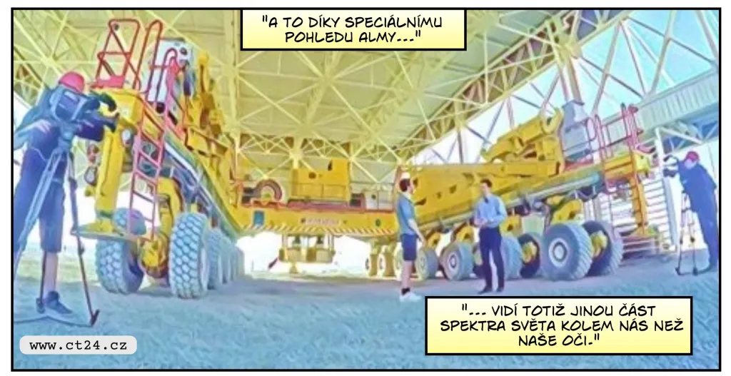 Komiks: V observatoři Pranal zkoumají vědci hvězdy i galaxie