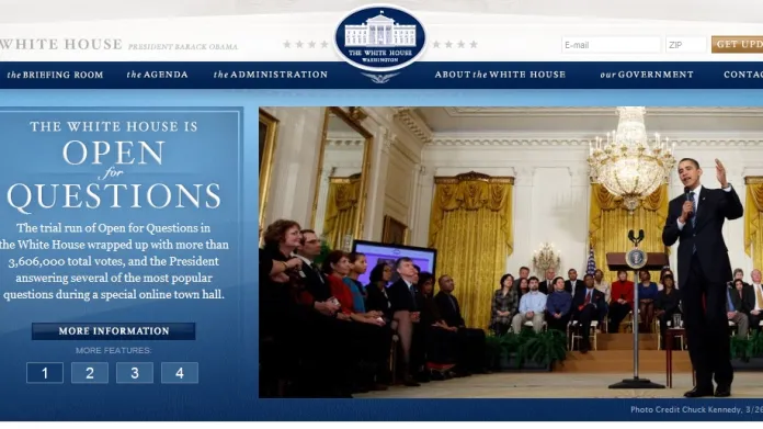 Webové stránky Bílého domu