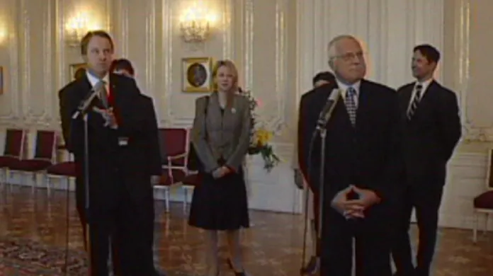 Martin Bursík a Václav Klaus v roce 2006