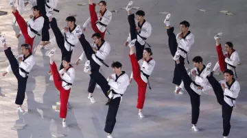 Zahajovací ceremoniál zimní olympiády v Pchjongčchangu