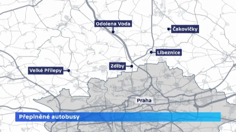 Přeplněné autobusy