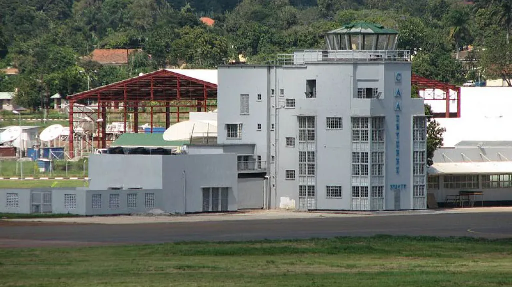 Letiště v ugandském městě Entebbe