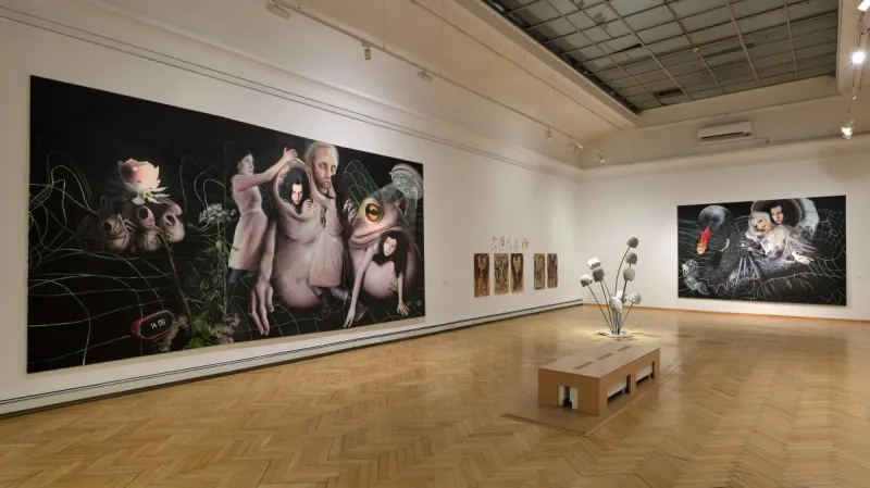 Z výstavy Deset: současné německé umění (GVUO)