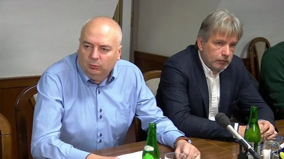 Předseda brněnské ČSSD Oliver Pospíšil a poslanec Roman Onderka