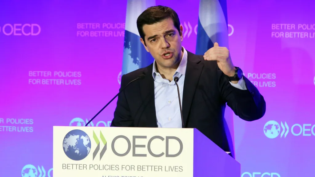 Alexis Tsipras po jednání s OECD