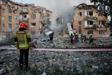 V Kyjevě je po čtvrtečním ruském útoku už 25 mrtvých