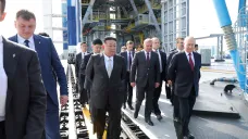 Severokorejský vůdce Kim Čong-un a ruský vůdce Vladimir Putin