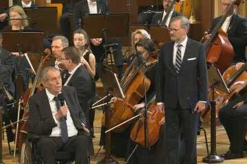 Musíme udržet jednotu, řekl Fiala v Rudolfinu. Zeman popřál Česku, aby v Radě EU odvedlo dobrou práci