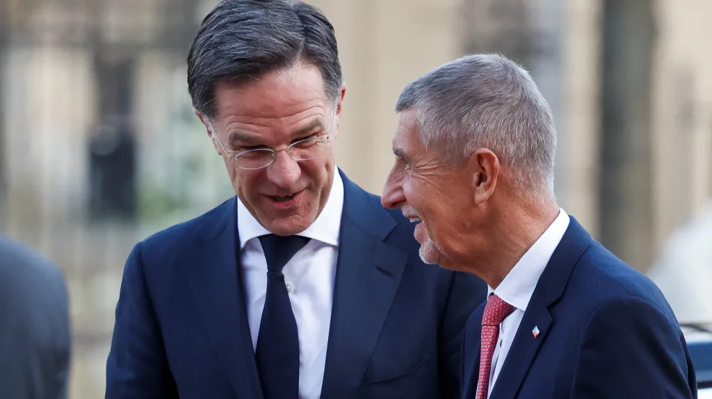 Mark Rutte a Andrej Babiš na snímku ze 16. dubna 2026