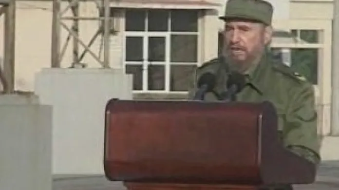 Odstupující prezident Kuby Fidel Castro