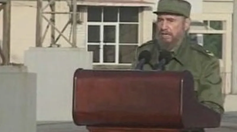 Odstupující prezident Kuby Fidel Castro