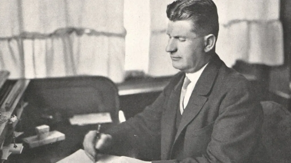 Tomáš Baťa při práci (1932)