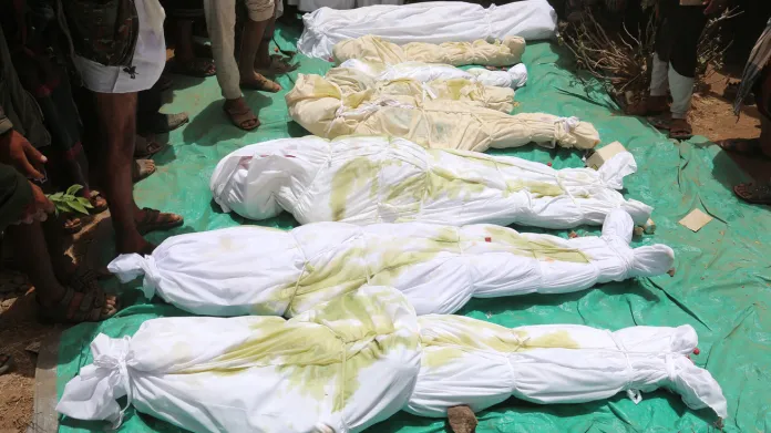 Oběti bojů v Jemenu