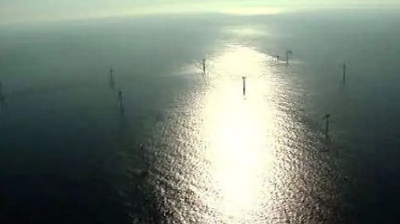 První německá větrná elektrárna na moři