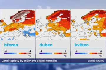 Dlouhodobá předpověď očekává teplotně normální jaro. Může to znamenat sněžení i horko