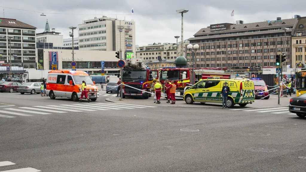Místo útoku ve finském Turku
