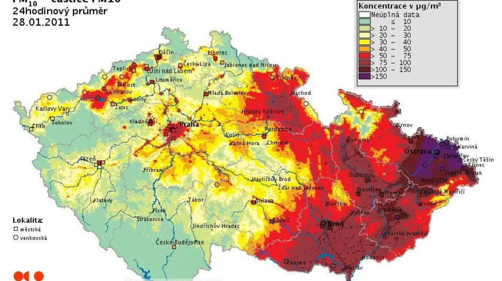 Znečištěné ovzduší