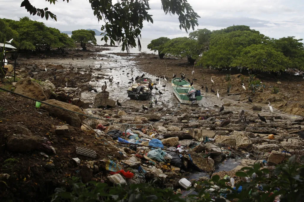 K totální kontaminaci plastem došlo v několika zátokách v Panamě. Následek se projevil v devastavci mangrovníku a nemožnosti rybolovu v postižené oblasti