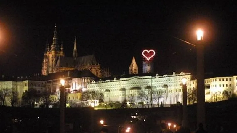 Srdce Jiřího Davida na Pražském hradě