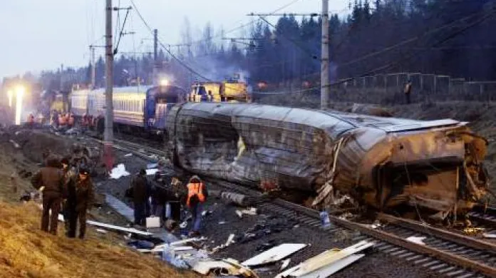 Železniční neštěstí v Rusku