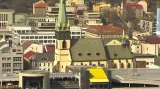 Kostel v Ústí nad Labem má po náletu šikmou věž