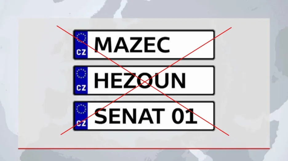 Na značkách aut nebude moct být cokoli