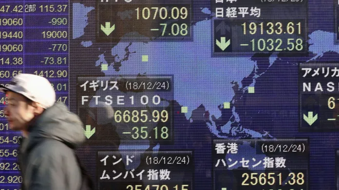 Akcie v Japonsku prudce oslabily