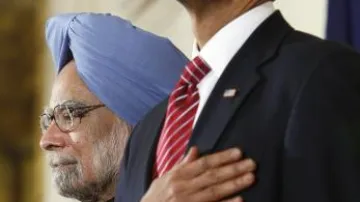 Manmóhan Singh a Barack Obama