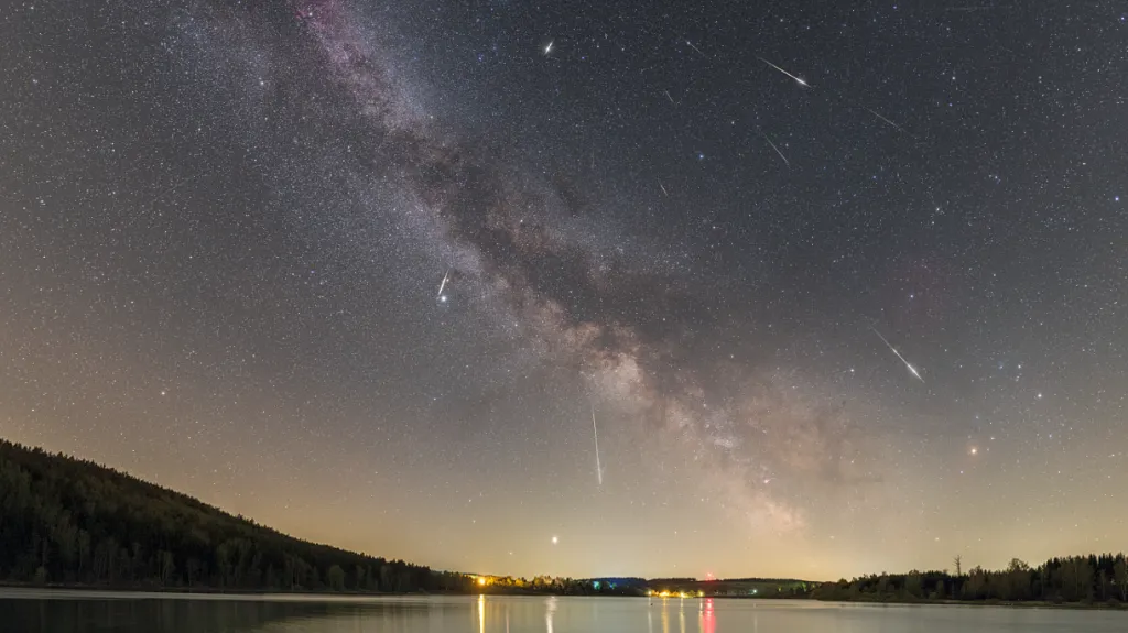 Maximum meteorického roje Lyridy v roce 2020 nad Sečskou přehradou