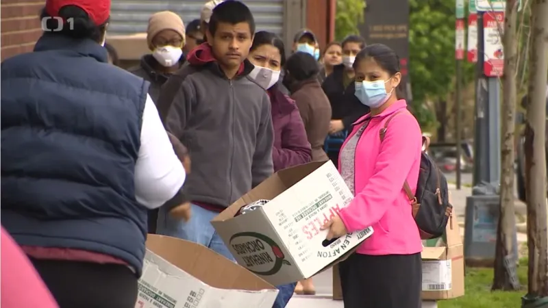 Rozdělování potravinové pomoci v USA