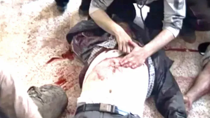Záběry 13 mrtvých syrských dělníků