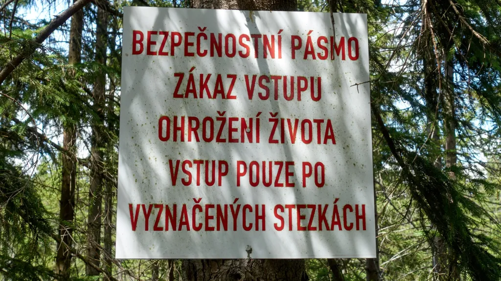 Informační tabule v Brdech