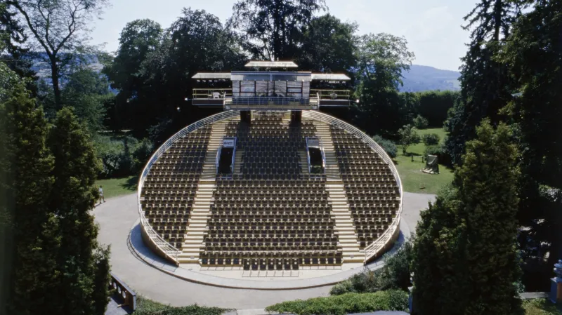 Otáčivé hlediště v Českém Krumlově