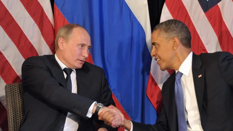 Vladimir Putin a Barack Obama