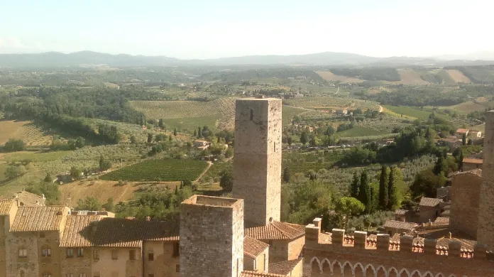 San Gimignano - pohled z věže